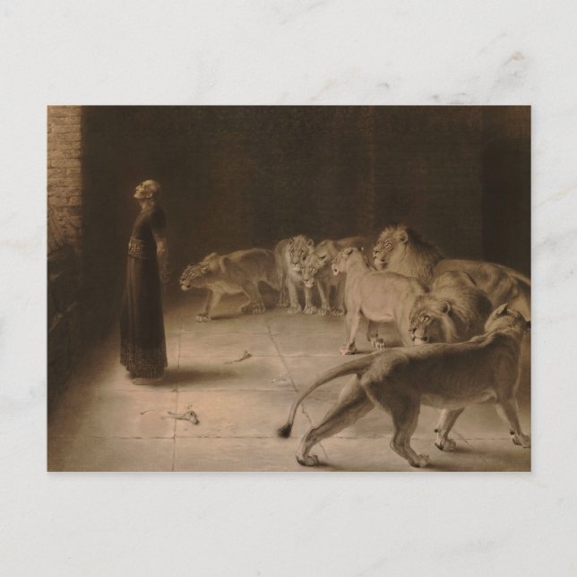 Carte Postale Daniel's Answer to the King by Briton Riviere (Devant)