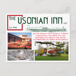 Carte postale d'anniversaire d'auberge d'Usonian