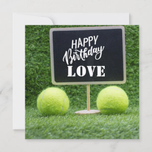 Carte postale d'anniversaire de Tennis