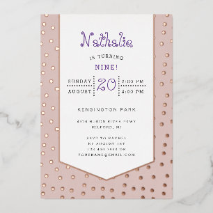 Carte postale d'anniversaire Gold confetti pastel