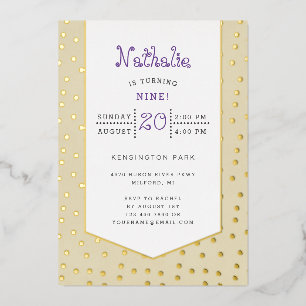 Carte postale d'anniversaire jaune pastel confetti