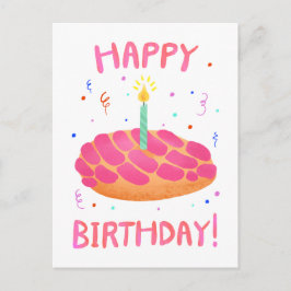 Carte postale d'anniversaire Pan Dulce Concha