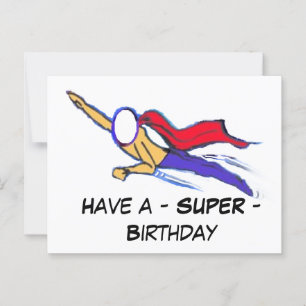 Carte postale d'anniversaire - SUPER - (sur mesure