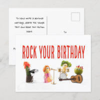 Carte postale d'anniversaire unique pour les végét