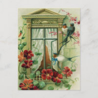 Carte postale d'anniversaire vintage