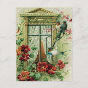 Carte postale d'anniversaire vintage