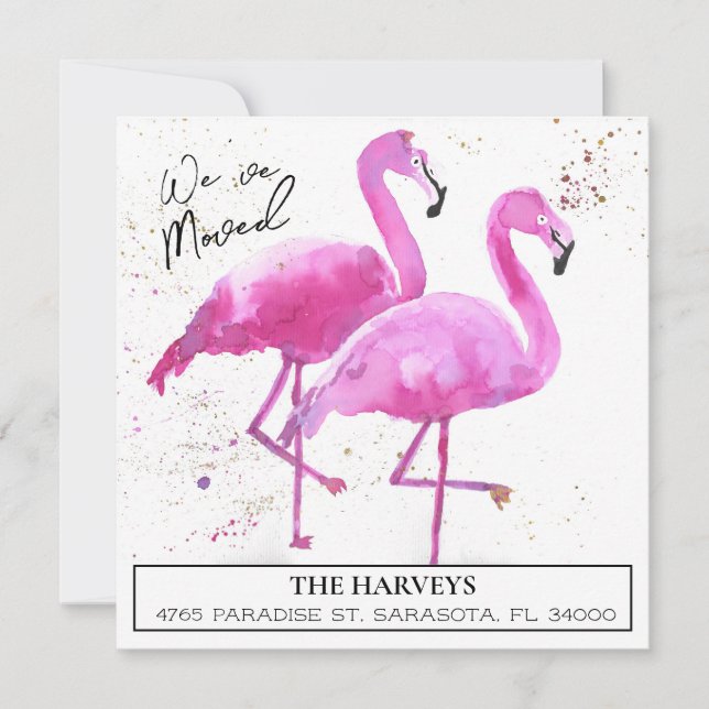 Carte postale d'annonce de changement d'adresse (Devant)