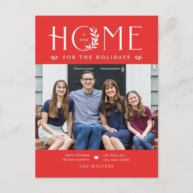 Carte postale d'annonce de déménagement avec photo (Devant)