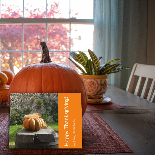 Carte postale d'annonce de Joyeux Thanksgiving (Créateur téléchargé)