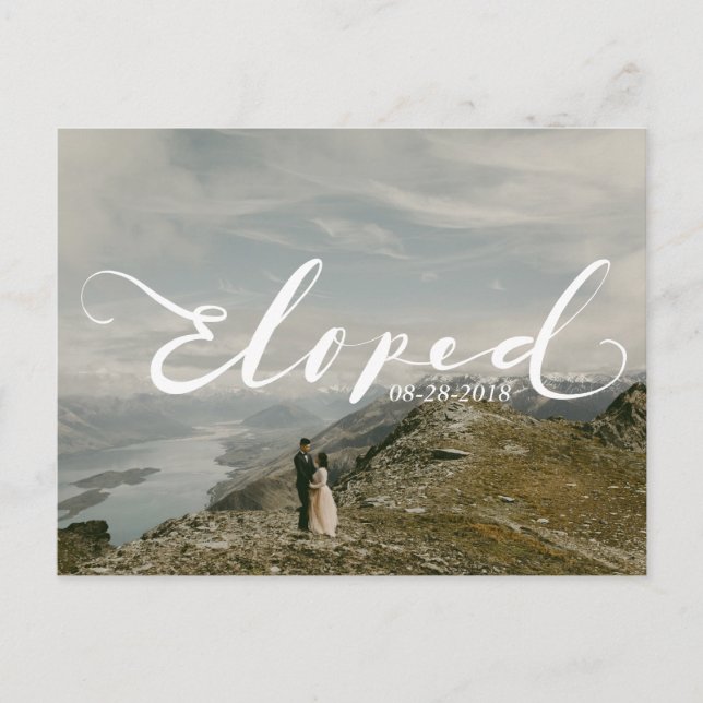 Carte postale d'annonce de mariage personnalisée b (Devant)