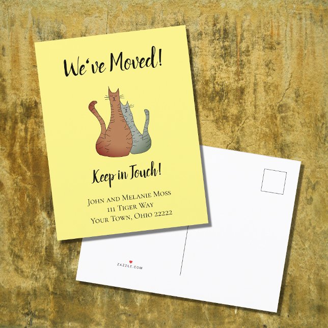 Carte postale d'annonce de nouvelle maison pour ch (Créateur téléchargé)