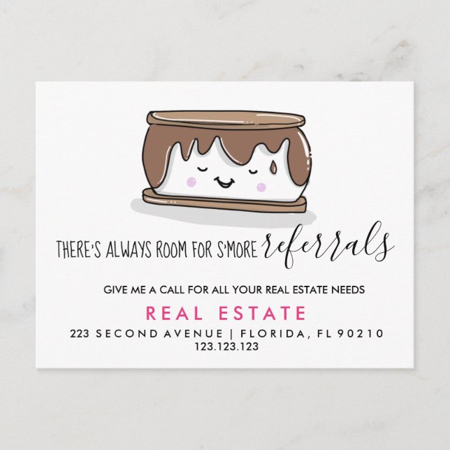 carte postale d'annonce de recommandations de bien (Devant)