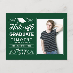 Carte postale d'annonce de remise de diplômes Chap