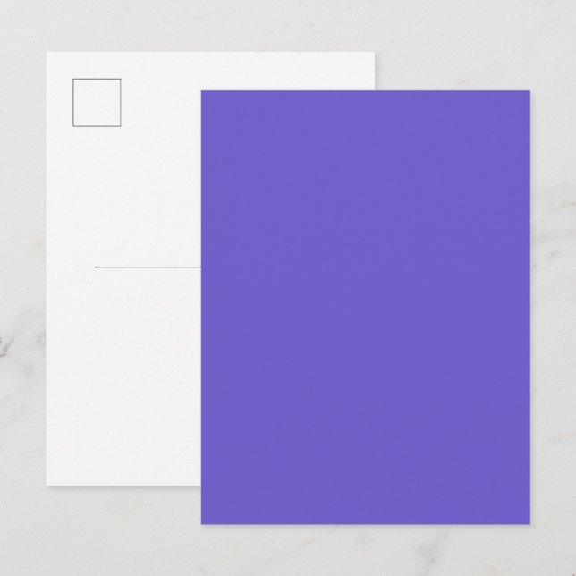 Carte postale d'annonce personnalisée bleu ardoise (Devant / Derrière)