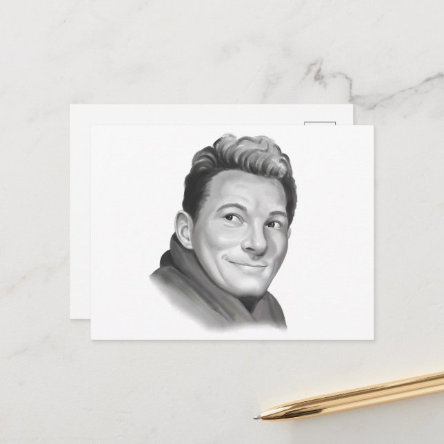 Carte Postale Danny Kaye (Devant/Arrière en situation)