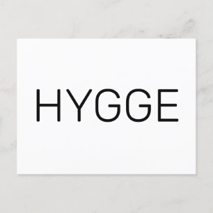 Carte Postale Danois Hygge noir et blanc