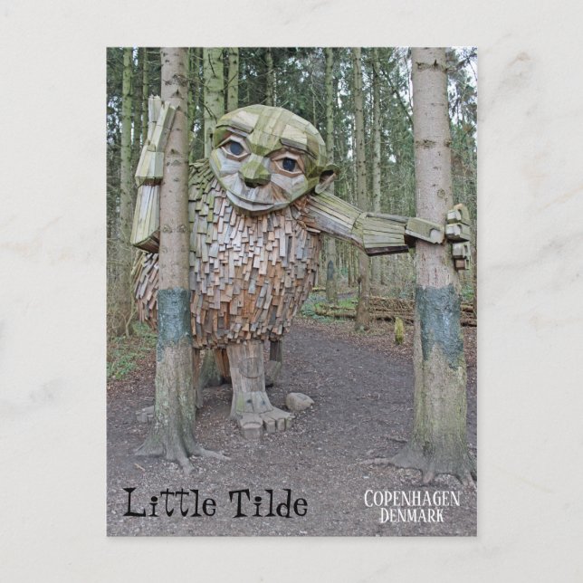 Carte postale Danoise Troll Traveling ! (Devant)