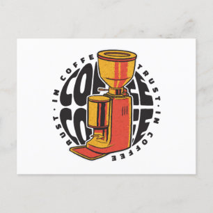 Carte Postale Dans Café nous avons confiance