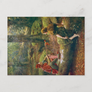 Carte Postale Dans la forêt d'Arden, vers 1892 par John Collier