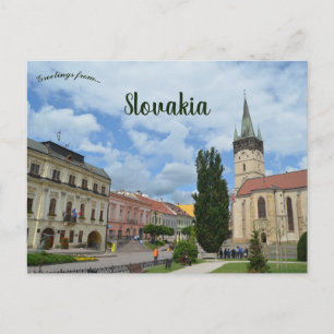Carte Postale Dans la rue principale de Presov Slovaquie