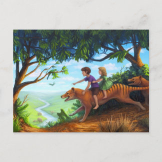 Carte Postale Dans la vallée de la mégafaune