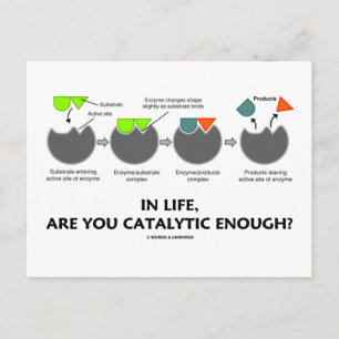 Carte Postale Dans La Vie Êtes-Vous Assez Catalytique ? (Enzyme)