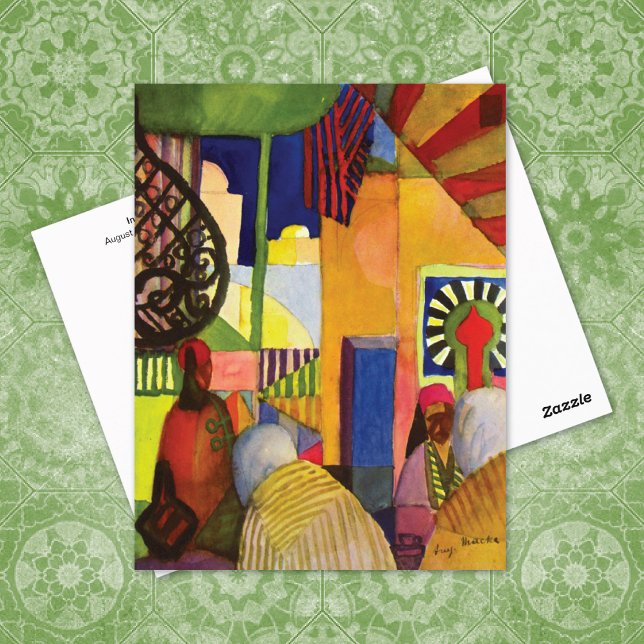 Carte Postale Dans le Bazar Tunisie Août Macke (Créateur téléchargé)