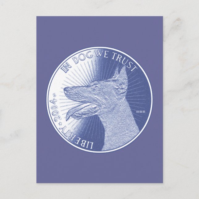 Carte Postale Dans le chien (Devant)