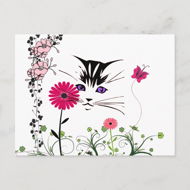 Carte Postale Dans le jardin (Devant)