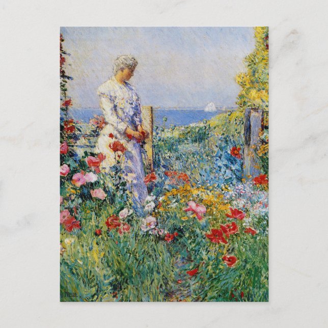 Carte Postale Dans Le Jardin (Devant)