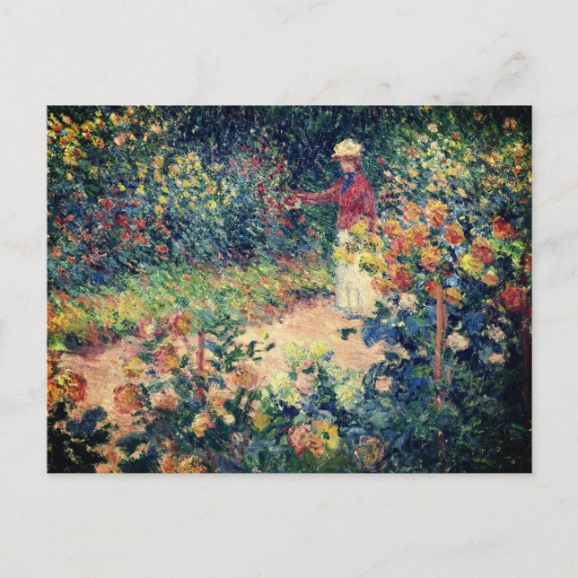 Carte Postale Dans le jardin Claude Monet Impressionniste peintu (Devant)