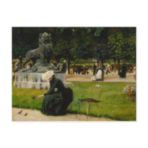 Dans le jardin luxembourgeois toile Imprimer