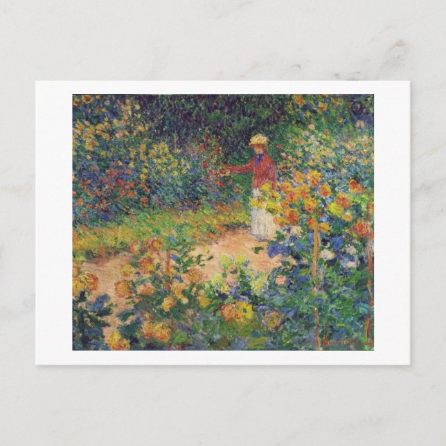 Carte Postale Dans le jardin, Monet (Devant)