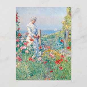 Carte Postale Dans le jardin par Frederick Childe Hassam