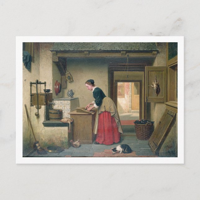 Carte Postale Dans le Pantry, 1868 (huile sur panneau) (Devant)