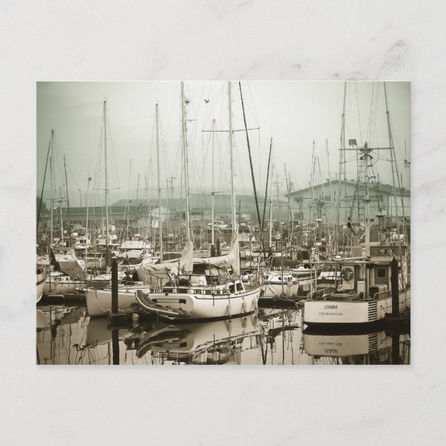 Carte Postale Dans Le Port (Devant)