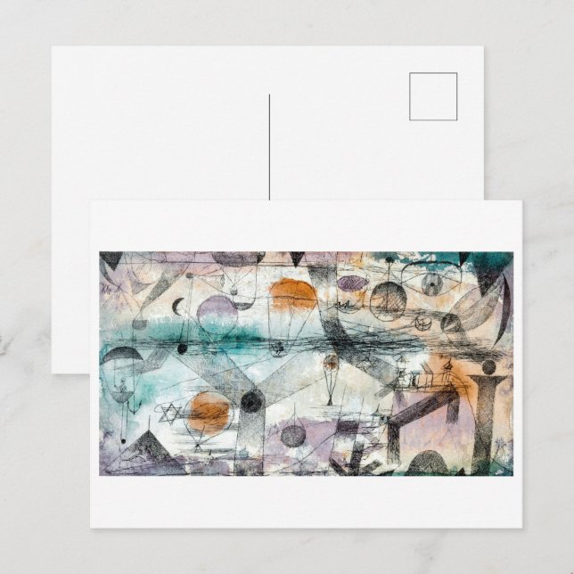 Carte Postale Dans le royaume de l'air | Paul Klee | (Devant / Derrière)