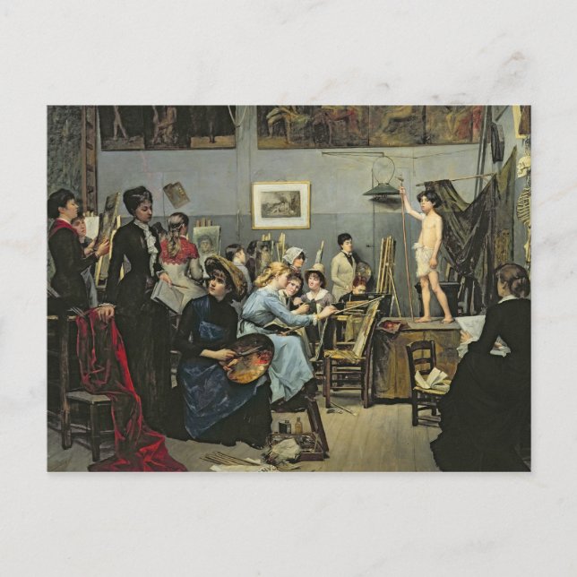 Carte Postale Dans le Studio (Devant)