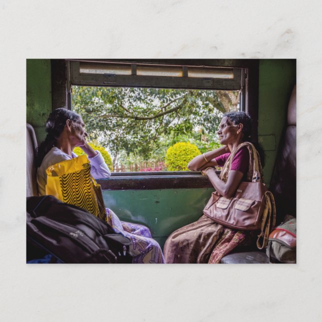 Carte Postale Dans le train sri-lankais (Devant)