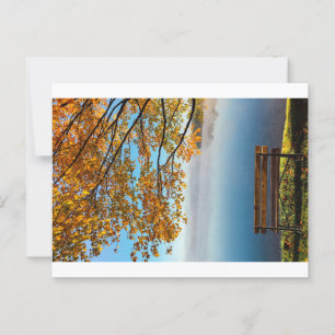 CARTE POSTALE DANS LES COULEURS DE LA NATURE L'AUTOMNE