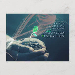 Carte Postale Dans les mains de Dieu