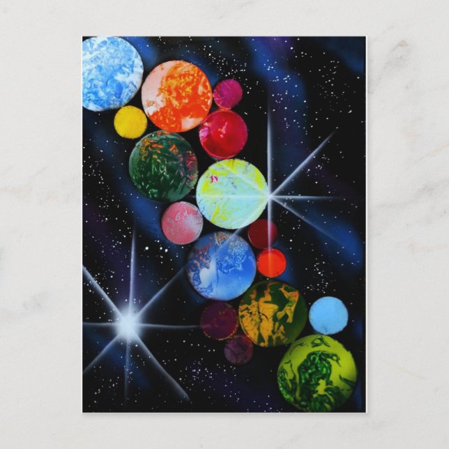 Carte Postale Dans l'espace (Devant)