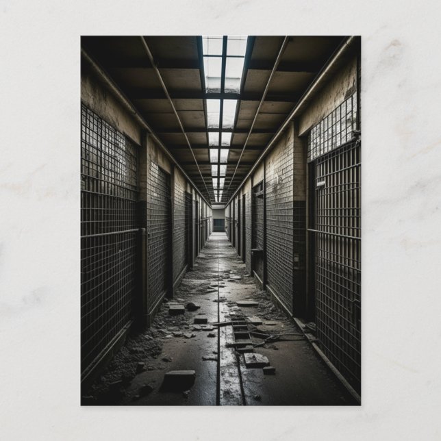 Carte Postale Dans une prison abandonnée (Devant)