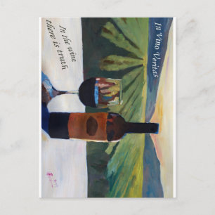 Carte Postale Dans Vino Veritas - La vérité est dans le vin
