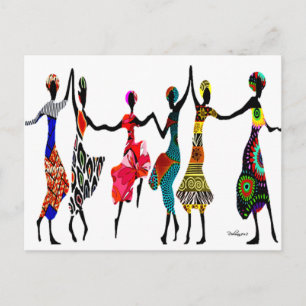 Carte Postale Danse africaine de louanges