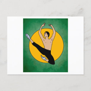 Carte Postale Danse Ballerina Ballet Figures