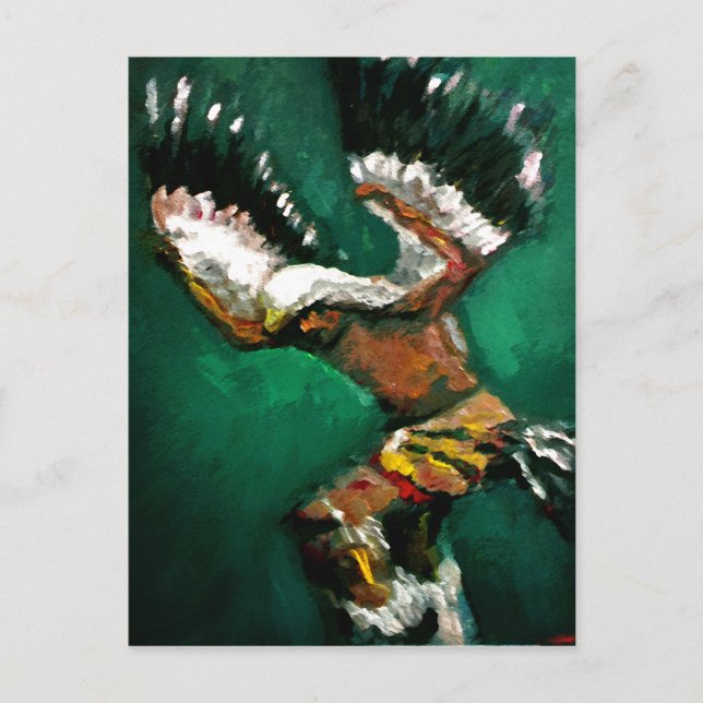 Carte Postale Danse de l'aigle (Devant)