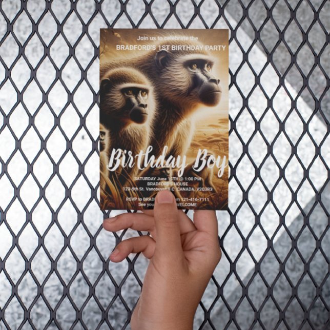 Carte Postale Danse de singes joués dans l'prairie (Créateur téléchargé)