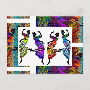 Carte Postale Danse des pieds africains