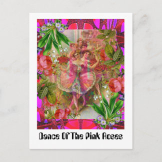 Carte Postale Danse Des Roses Rose